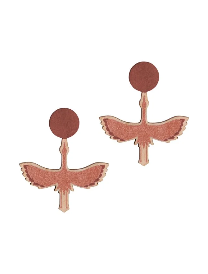 Crane nappikorvakorut, terrakotta
