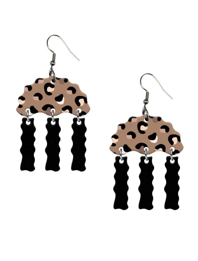 NATURAL LEOPARD korvakorut