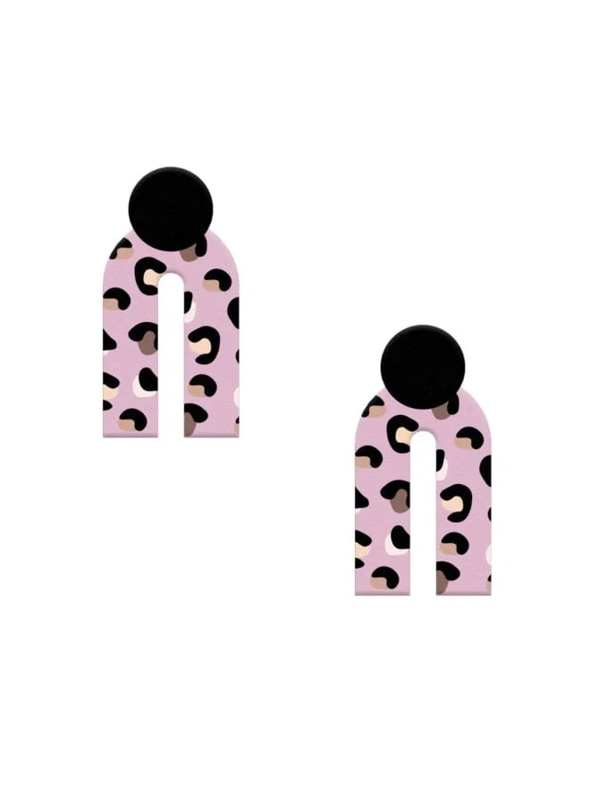 TILDA korvakorut, Pink Leopard